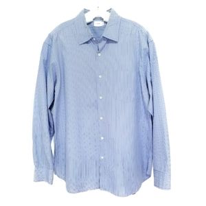 J. Crew blue stripe button down mens shirt